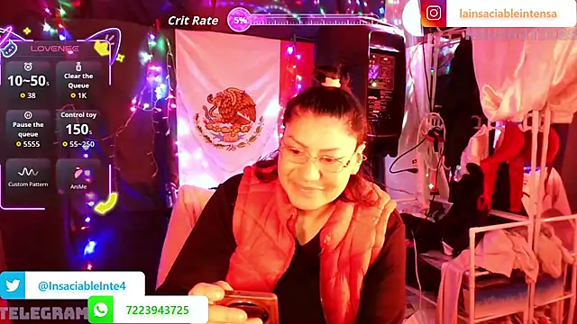 LaInsaciableIntensa online show from 15, 2, 2026