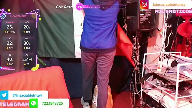 LaInsaciableIntensa online show from 20, 3, 2026