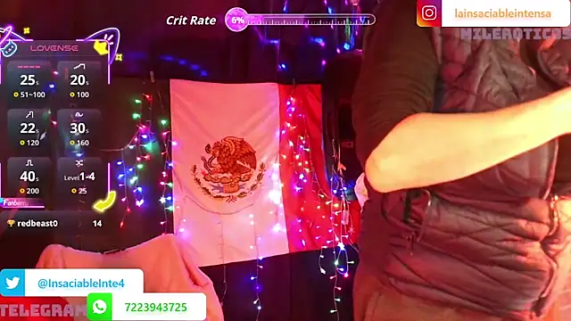 LaInsaciableIntensa online show from 27, 3, 2026