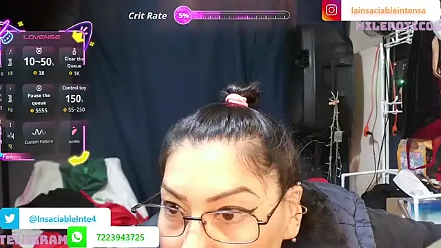 LaInsaciableIntensa online show from 24, 4, 2026