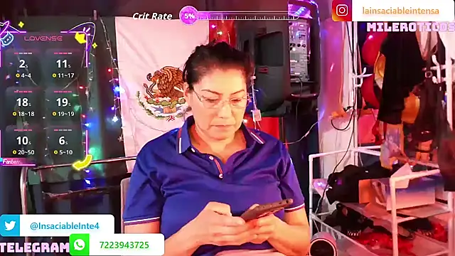 LaInsaciableIntensa online show from 26, 4, 2026