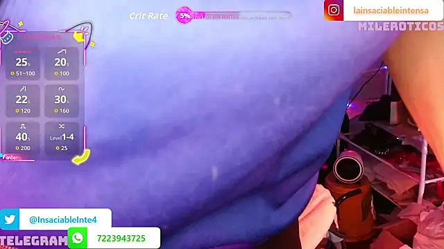 LaInsaciableIntensa online show from 27, 4, 2026