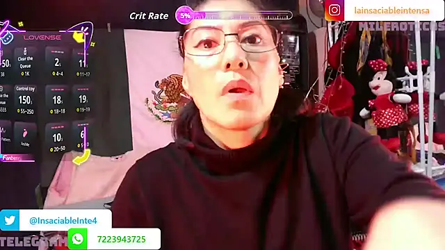 Snapshot of LaInsaciableIntensa chatting on 15, 5, 2026 LaInsaciableIntensa online show from 15, 5, 2026