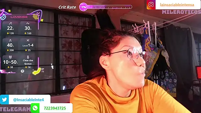 Snapshot of LaInsaciableIntensa chatting on 5, 6, 2026 LaInsaciableIntensa online show from 5, 6, 2026