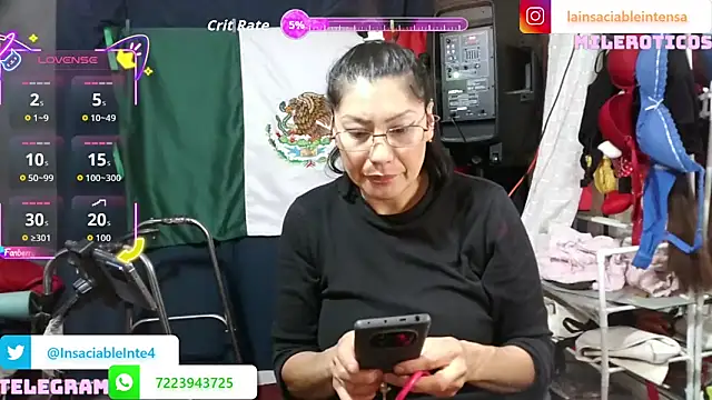 Snapshot of LaInsaciableIntensa chatting on 15, 6, 2026 LaInsaciableIntensa online show from 15, 6, 2026