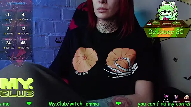 Witch Emma online show from 30, 10, 2025