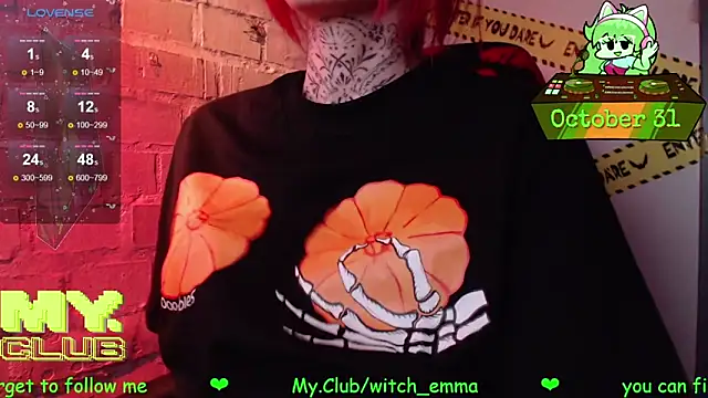 Witch Emma online show from 31, 10, 2025