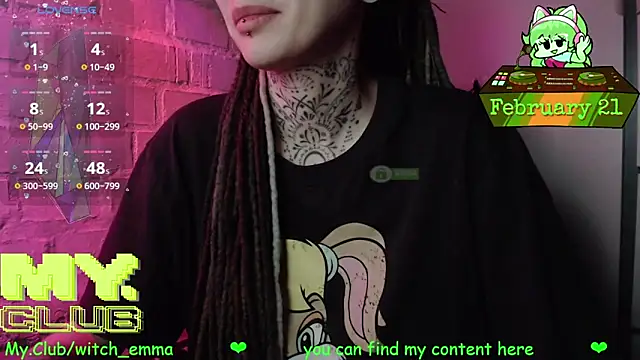 Witch Emma online show from 21, 2, 2026