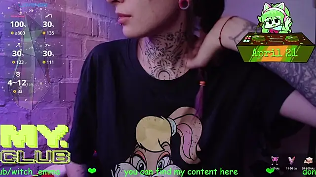 Witch Emma online show from 21, 4, 2026