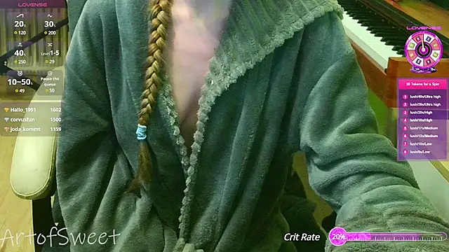 Snapshot of ArtofSweet chatting on 18, 1, 2025 ArtofSweet online show from 18, 1, 2025