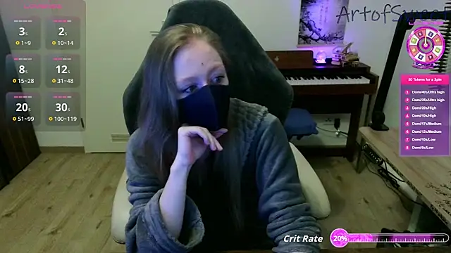 Snapshot of ArtofSweet chatting on 9, 9, 2025 ArtofSweet online show from 9, 9, 2025