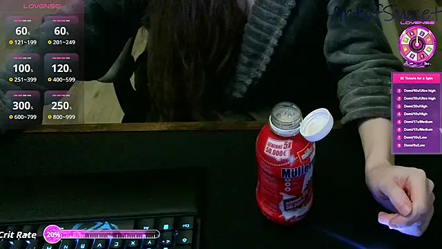 Snapshot of ArtofSweet chatting on 12, 9, 2025 ArtofSweet online show from 12, 9, 2025