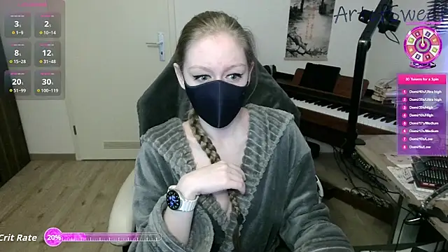 Snapshot of ArtofSweet chatting on 21, 10, 2025 ArtofSweet online show from 21, 10, 2025