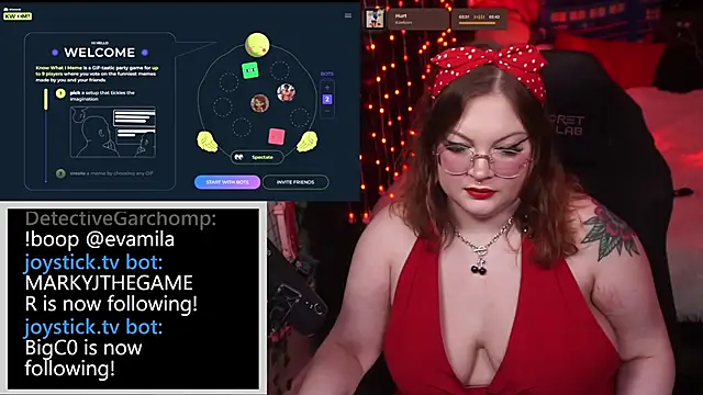 Snapshot of evamila chatting on 13, 5, 2026 evamila online show from 13, 5, 2026