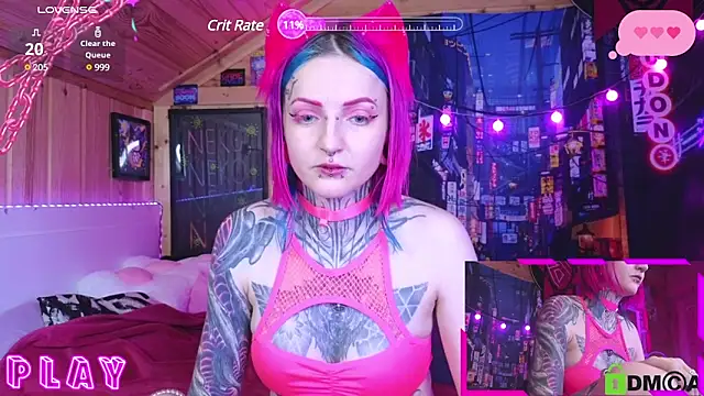 Snapshot of NekoCyber chatting on 11, 12, 2024 NekoCyber online show from 11, 12, 2024