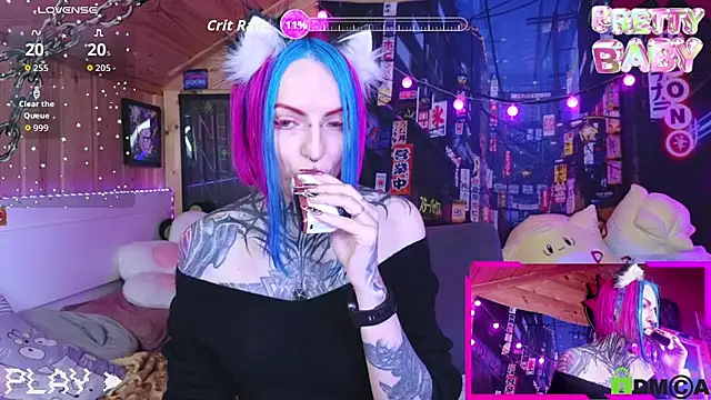 Snapshot of NekoCyber chatting on 18, 10, 2025 NekoCyber online show from 18, 10, 2025